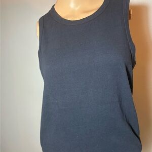 Standard James Perse Classic Navy  Sleeveless Tank Top Size Large